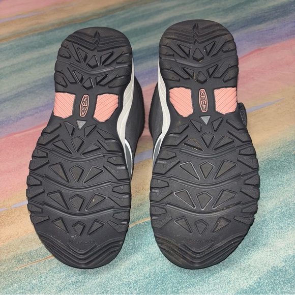 Keen Waterproof Leather Snow Boots Gray 100g Insulation Kids Size 3 - Picture 8 of 10